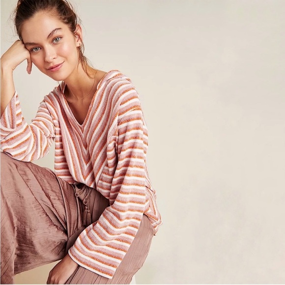 Saturday Sunday by Anthropologie Chenille Striped Hoodie - Picture 7 of 7